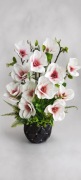 Magnolia gałązka sztuczna 75 cm 5 Główek jasny Róż PREMIUM jak żywa