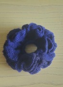 Gumka do włosów szydelkowa typu scrunchie 