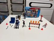 Playmobil policja blokada pies