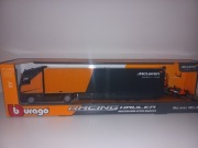 Bburago tir Mercedes + bolid F1 McLaren MCL38, Lando Norris, skala 1:43