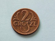 2 grosze 1927   moneta z okresu II RP