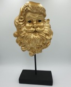 Figurka twarz Mikołaja złota