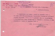 Pismo Prokuratora SO w Gdańsku do Prezesa SO z  1946 r  na niemieckim druku