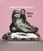 Rolki Salomon Optima 5 Alu - męskie - rozmiar 43 Men's [R45]