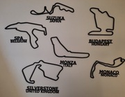 Tor Tory Wyścigowe F1  dekoracja na ścianę INDYWIDUALNE