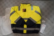 Kurtka żółta odblaskowa  rozmiar XXL  - Nowa z kapturem w kołnierzu  2XL. 