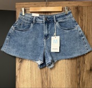 Nowe Spodenki damskie jeansowe z wysokim stanem szorty M. Sara 38/M