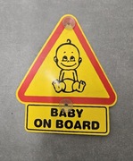 Baby on board  - zawieszka na szybe