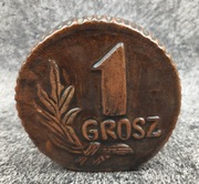 1 Grosz - Unikatowa skarbonka z prl. Rzadkość 