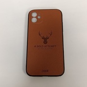 Etui Skórzane iPhone 11 DEER Brązowe Leather Case Ochronne