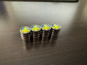 Nakrętki na wentyle Volvo / Sweden / Chromowane