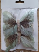 Dekoracja motyle na klips, decoupage
