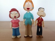 figurki Family Guy Lois Meg Griffin Quagmire zestaw 3 szt. 2004 2005 2011