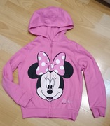 Różowa bawełniana bluza z kapturem Disney Myszka Minnie 122