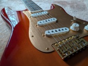 Squier Stratocaster by Fender, 40th Anniversary Gold Edit, gitara+pokrowiec