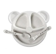 3 sztuki talerz dla dzieci zestaw naczynie łyżka