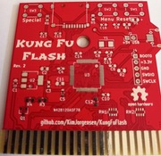 Płytka PCB kartridża KungFu Flash do C64 