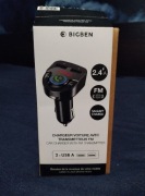 Ładowarka samochodowa BigBen USB-C 25W z nadajnikiem FM Czarna