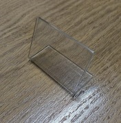 Stojak z pleksi na cenę / opis - zestaw 84 szt.