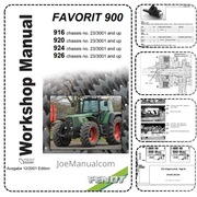 FENDT Favorit 900 Workshop Service Manual Instrukcja napraw