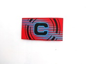 OPASKA KAPITANA Elastyczna Regulowana Zapinana na rzep CZERWONA