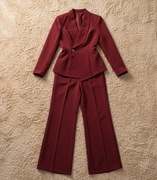 Nowy burgundowy elegancki komplet garnitur marynarka stylowa + GRATIS