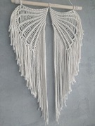 MAKRAMA SKRZYDŁA ze sznurka na ścianę boho70 x 40 