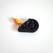 Mini wędka z druku 3d CZARNA