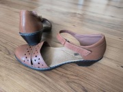 Clarks buty damskie 38 jasny brąz półbuty sandały soft cushion