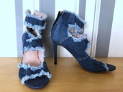 Buty damskie szpilki dżinsowe r.40 nowe 65 zł