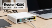 MikroTik RB951Ui-2HnD Router N300 5x LAN USB MIMO
