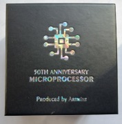 2021 Niue. 5$. Srebro Ag 999.  2 oz. "Microchip 50th Anniversary 2021".