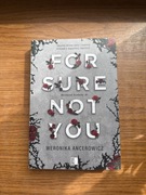 Książka for sure not you Westwood academy #1 - Weronika Ancerowicz