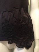 Brązowy top i bolerko bliźniak jedwabny kwiat Solar 40