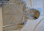 Bluza z kapturem, Cubus, szara, aksamitna/ welurowa 