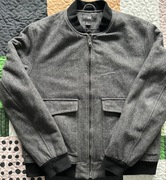 HM H&M kurtka bomberka z domieszką wełny Regular Fit