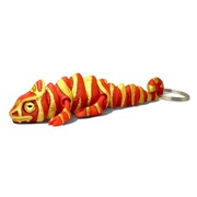 FIGURKA 3D KAMELEON JASZCZURKA GADY GAD BRELOK dwukolorowy