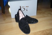 Buty L37 r. 35, żakardowe, czarne, przepiękne, nowe, okazja!