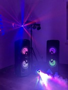 Wynajem 2 głośniki + światła, dym, mikrofony! Nagłośnienie i oświetlenie