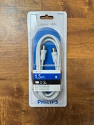 Przewód antenowy kabel koncentryczny do telewizora Philips 1 5 m