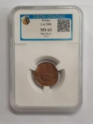 2 ZŁOTE 1998 KOŃCÓWKA BLACHY GIBON GRADING MS63