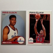 2x NBA HOOPS 1990 1991 - PERVIS ELLISON - BULLETS - karty kolekcjonerskie