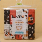 Majtki chłopięce 10 szt., 3–4 lata (98–104), piłka nożna, mix