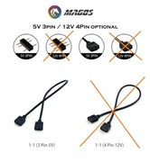 Kabel, łącznik do LED ARGB 5V 3pin, adresowalne oświetlenie dla płyt główny