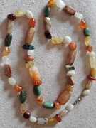 Naszyjnik Korale z kamieni naturalnych - Agat 100 cm 