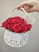 Koszyk róż mydlanych 