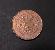 Indie Holenderskie 2,5 cent 1858