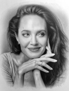 Portret na zamówienie ołówkiem, suchym pędzlem