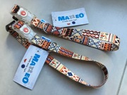 obroża z klamrą led, wzór boho, rozmiar średni większy, NOWE