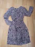 Sukienka r. S H&M wiskoza długi rękaw